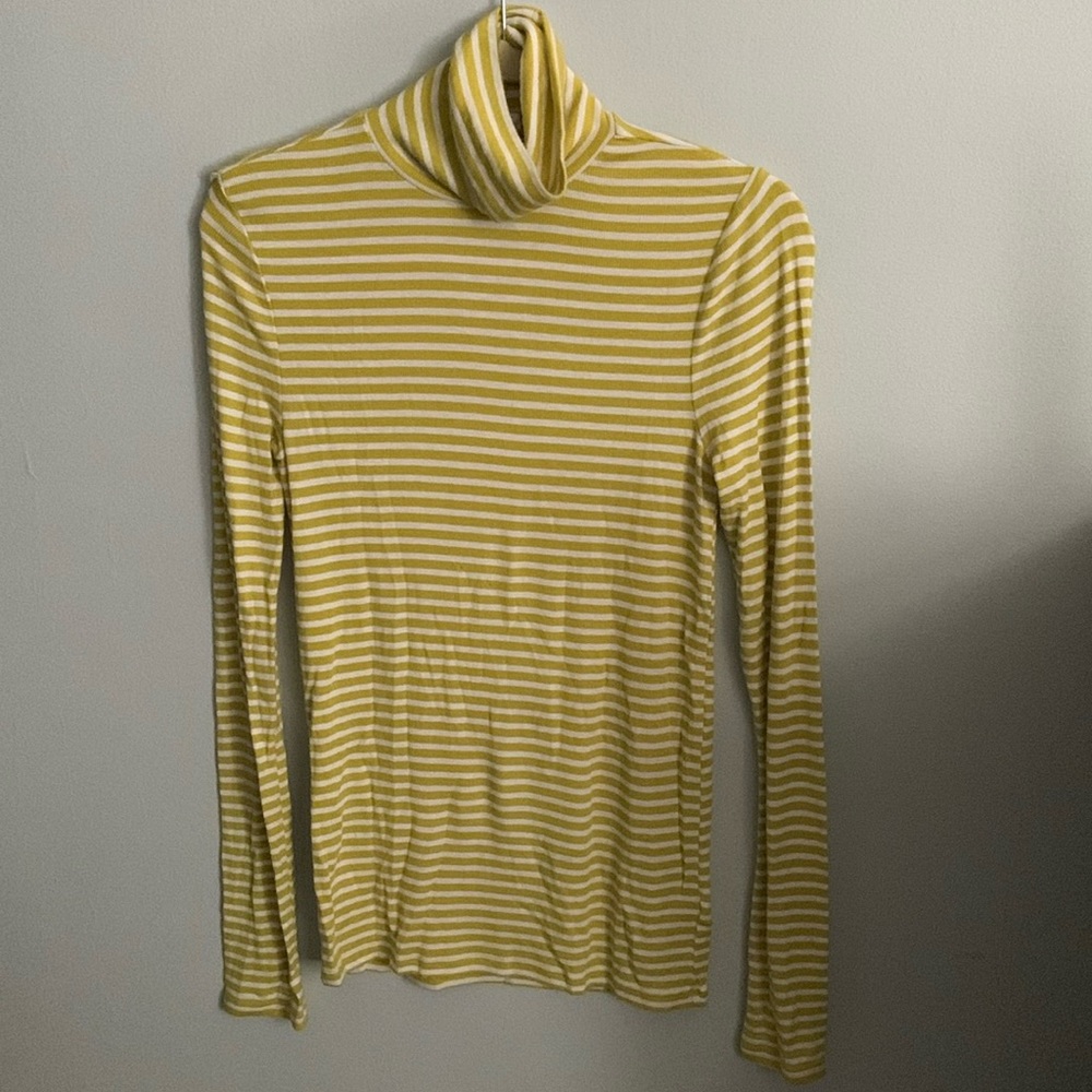 Gap super soft ribbed striped turtleneck